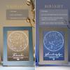Custom Star Map Night Light Personalized Constellation Map – Anniversary Present Gift for Couple Valentine’s Day Gift – Star by Date Constellation Lamp First Date Print Sky Night Light