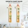ENJOY THE WOOD Kids Wooden Growth Chart for Wall with Optional Photo Frames – Wall Mounted Height Chart for Kids – Nursery & Playroom Decor Wooden Ruler – Height Measurement Tool (Princess)(Dino)