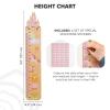 ENJOY THE WOOD Kids Wooden Growth Chart for Wall with Optional Photo Frames – Wall Mounted Height Chart for Kids – Nursery & Playroom Decor Wooden Ruler – Height Measurement Tool (Princess)(Princess)