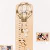 ENJOY THE WOOD Kids Wooden Growth Chart for Wall with Optional Photo Frames – Wall Mounted Height Chart for Kids – Nursery & Playroom Decor Wooden Ruler – Height Measurement Tool (Princess)(Teddy Bears)