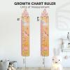 ENJOY THE WOOD Kids Wooden Growth Chart for Wall with Optional Photo Frames – Wall Mounted Height Chart for Kids – Nursery & Playroom Decor Wooden Ruler – Height Measurement Tool (Princess)(Princess)