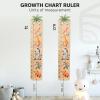 ENJOY THE WOOD Kids Wooden Growth Chart for Wall with Optional Photo Frames – Wall Mounted Height Chart for Kids – Nursery & Playroom Decor Wooden Ruler – Height Measurement Tool (Princess)(Jungle)