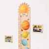 ENJOY THE WOOD Kids Wooden Growth Chart for Wall with Optional Photo Frames – Wall Mounted Height Chart for Kids – Nursery & Playroom Decor Wooden Ruler – Height Measurement Tool (Princess)(Space)