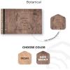Enjoy The Wood Personalized Wooden Photo Album with Engraving – Handmade Scrapbook Album – Custom Memory Book for Wedding, Family & Special Moments – Photo Book Best Gift for Couple (Monogram)(Botanical)