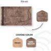 Enjoy The Wood Personalized Wooden Photo Album with Engraving – Handmade Scrapbook Album – Custom Memory Book for Wedding, Family & Special Moments – Photo Book Best Gift for Couple (Monogram)(Waves)