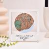 Personalized Map Where It All Began – Wedding Anniversary Gift for Couple First Date Location Custom City Map Met Engaged Married Gift for Her and Him Valentines Gifts (Large, 2 Cities, White)(White)