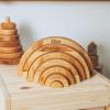 Wooden Ring Stacker Customized Toys Montessori Waldorf Sensory Toys Baby Keepsake Nursery Decor Ring Stacking Toy Baby First Birthday (Color #1, Ring Stacker)(Color #1)