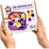 3D Wooden Painting Craft Kit for Kids – DIY Art Unfinished Wood Crafts Set with Paints & Brush – Creative Kids Craft Kits Layer Puzzle to Paint & Assemble – Toddler Paint Kit by EnjoyTheWood (Unicorn)(Space)