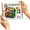 3D Wooden Painting Craft Kit for Kids – DIY Art Unfinished Wood Crafts Set with Paints & Brush – Creative Kids Craft Kits Layer Puzzle to Paint & Assemble – Toddler Paint Kit by EnjoyTheWood (Unicorn)(Cars)
