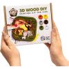 3D Wooden Painting Craft Kit for Kids – DIY Art Unfinished Wood Crafts Set with Paints & Brush – Creative Kids Craft Kits Layer Puzzle to Paint & Assemble – Toddler Paint Kit by EnjoyTheWood (Unicorn)(Safari)