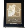 Custom City Map Night Light Personalized Constellation Map – Location Heart Design Home Decor First Date Map – Housewarming Valentine’s Day Birthday Our Anniversary Present Gift Acrylic Night Light
