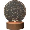 Custom Star Map Night Light Personalized Constellation Map – Anniversary Present Gift for Couple Valentine’s Day Gift – Star Map by Date Constellation Lamp First Date Map Print Sky Night Light