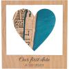 Location Map Wooden Framed Wall Art Acrylic City Plan Where It All Began Custom Wedding Anniversary Present Gifts for Couple Personalized Gift