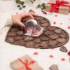 Enjoy The Wood Heart Frame Wedding Guest Book Alternative – Heart Shaped Guestbook with a Photo Custom Sentimental Valentines Day Gifts for Him and Her