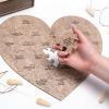 Reasons Why I Love You – Personalized Wooden Heart Puzzle in Wood Box – Custom Sentimental Valentines Day Gifts For Him and Her – Wedding Keepsake Gift Box (Mini – 16 pcs, Pecan)(Terra)