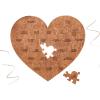 Reasons Why I Love You – Personalized Wooden Heart Puzzle in Wood Box – Custom Sentimental Valentines Day Gifts For Him and Her – Wedding Keepsake Gift Box (Mini – 16 pcs, Pecan)(Pecan)