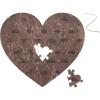 Reasons Why I Love You – Personalized Wooden Heart Puzzle in Wood Box – Custom Sentimental Valentines Day Gifts For Him and Her – Wedding Keepsake Gift Box (Mini – 16 pcs, Pecan)(Dark Walnut)
