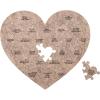 Reasons Why I Love You – Personalized Wooden Heart Puzzle in Wood Box – Custom Sentimental Valentines Day Gifts For Him and Her – Wedding Keepsake Gift Box (Mini – 16 pcs, Pecan)(Terra)