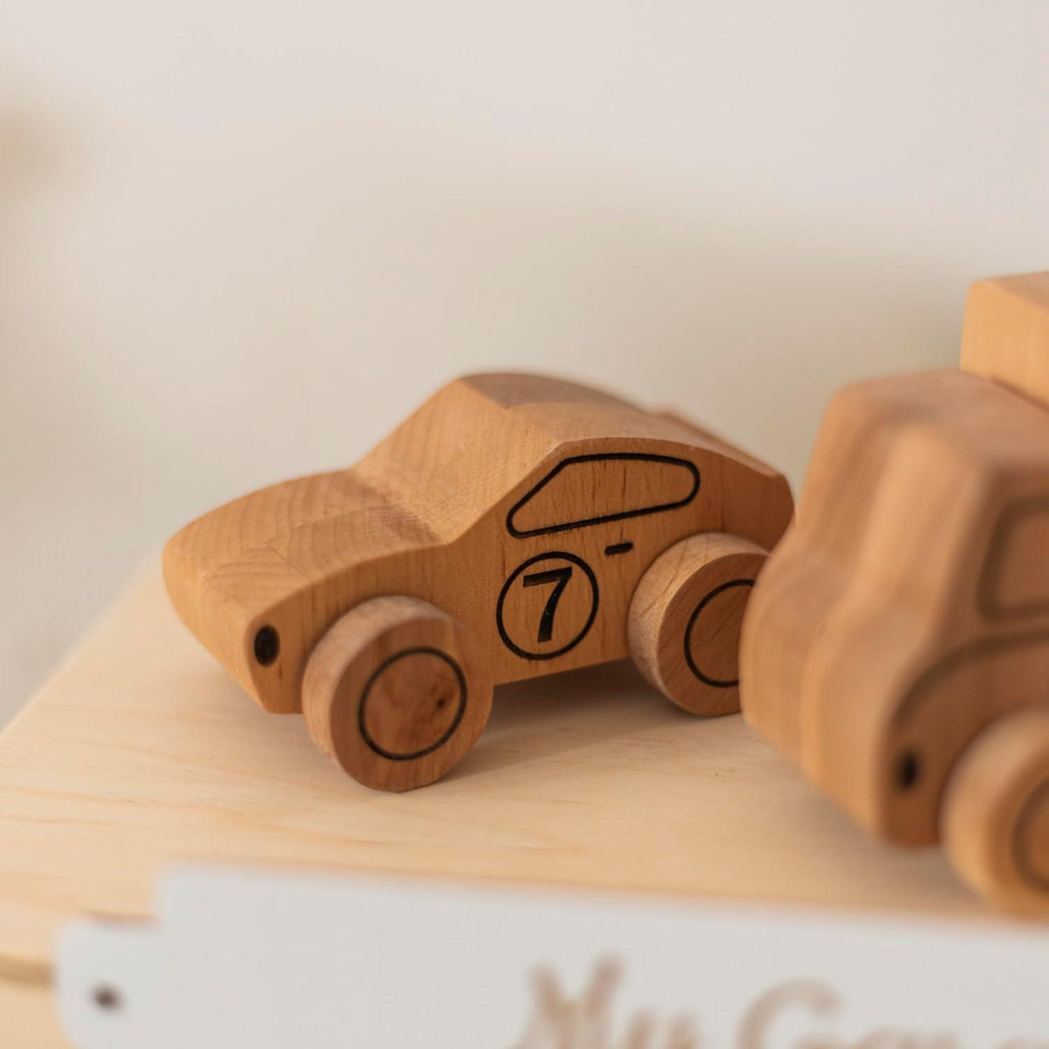image:imageWooden Cars for Toddlers 13 Wooden Cars for Baby Wooden Car Set Wooden Trucks for Toddlers 13 Montessori Cars Wooden School Bus Toy Wood Cars for Toddlers 13