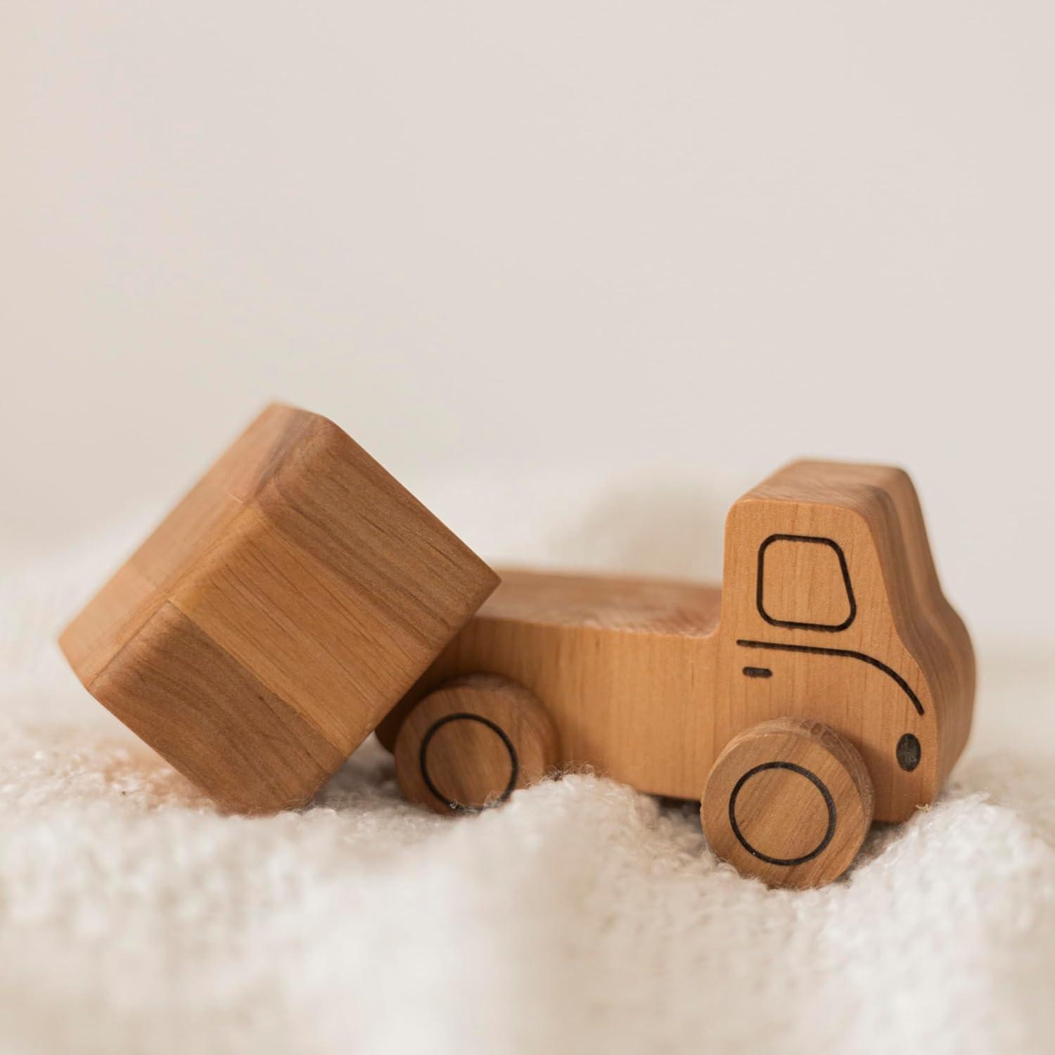 image:imageWooden Cars for Toddlers 13 Wooden Cars for Baby Wooden Car Set Wooden Trucks for Toddlers 13 Montessori Cars Wooden School Bus Toy Wood Cars for Toddlers 13