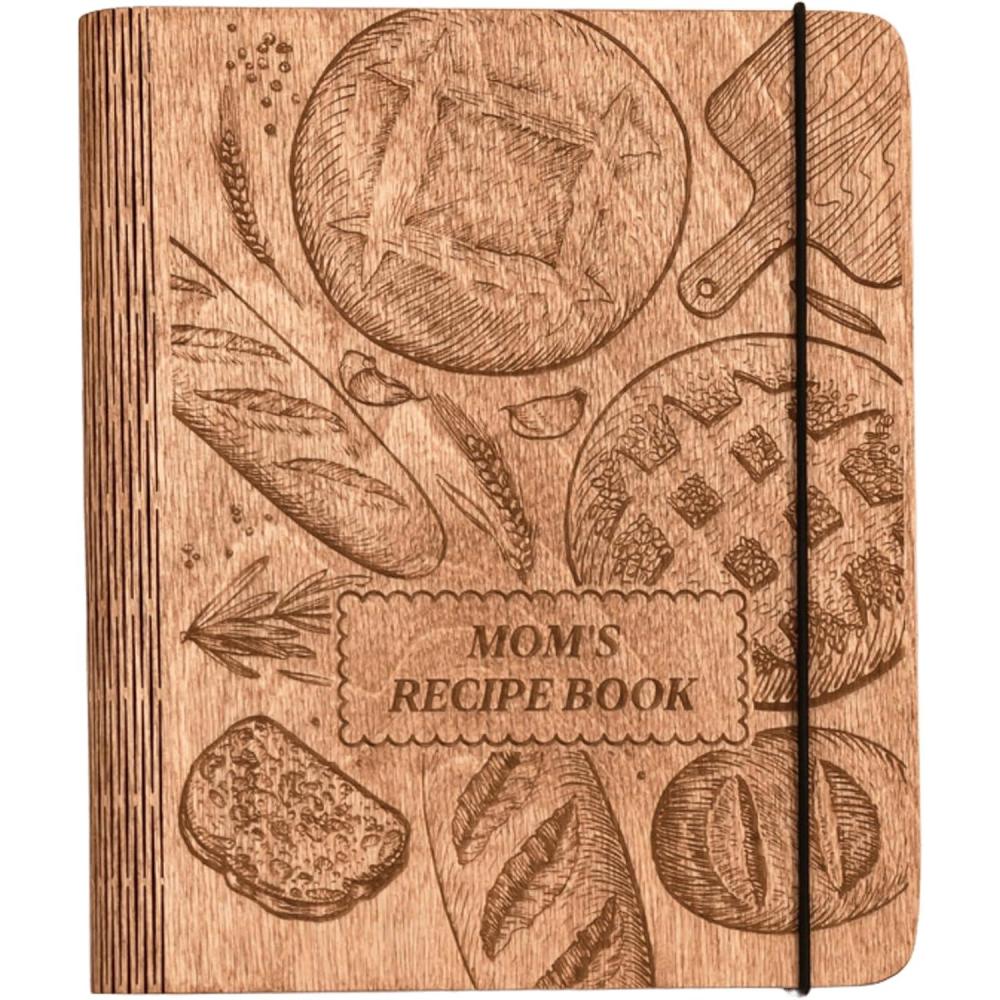 image:imageEnjoy The Wood Customizable Recipe Binder  Personalized Wooden Recipe Book Organizer  Blank Cookbook to Write in Your Own Recipes  Make Your Own Cookbook Cooking Binder FruitsBoulangerie