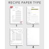 Enjoy The Wood Customizable Recipe Binder – Personalized Wooden Recipe Book Organizer – Blank Cookbook to Write in Your Own Recipes – Make Your Own Cookbook Cooking Binder (Fruits)(Pasta)
