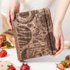 Enjoy The Wood Customizable Recipe Binder – Personalized Wooden Recipe Book Organizer – Blank Cookbook to Write in Your Own Recipes – Make Your Own Cookbook Cooking Binder (Fruits)(Tart)