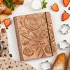 Enjoy The Wood Customizable Recipe Binder – Personalized Wooden Recipe Book Organizer – Blank Cookbook to Write in Your Own Recipes – Make Your Own Cookbook Cooking Binder (Fruits)(Boulangerie)
