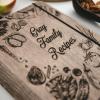 Enjoy The Wood Customizable Recipe Binder – Personalized Wooden Recipe Book Organizer – Blank Cookbook to Write in Your Own Recipes – Make Your Own Cookbook Cooking Binder (Fruits)(Peppers)