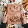 Enjoy The Wood Customizable Recipe Binder – Personalized Wooden Recipe Book Organizer – Blank Cookbook to Write in Your Own Recipes – Make Your Own Cookbook Cooking Binder (Fruits)(Pie)
