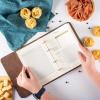 Enjoy The Wood Customizable Recipe Binder – Personalized Wooden Recipe Book Organizer – Blank Cookbook to Write in Your Own Recipes – Make Your Own Cookbook Cooking Binder (Fruits)(Cakes)