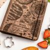 Enjoy The Wood Customizable Recipe Binder – Personalized Wooden Recipe Book Organizer – Blank Cookbook to Write in Your Own Recipes – Make Your Own Cookbook Cooking Binder (Fruits)(Tart)