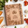 Enjoy The Wood Customizable Recipe Binder – Personalized Wooden Recipe Book Organizer – Blank Cookbook to Write in Your Own Recipes – Make Your Own Cookbook Cooking Binder (Fruits)(Harvest)