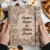 Enjoy The Wood Customizable Recipe Binder – Personalized Wooden Recipe Book Organizer – Blank Cookbook to Write in Your Own Recipes – Make Your Own Cookbook Cooking Binder (Fruits)(Cakes)