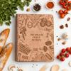 Enjoy The Wood Customizable Recipe Binder – Personalized Wooden Recipe Book Organizer – Blank Cookbook to Write in Your Own Recipes – Make Your Own Cookbook Cooking Binder (Fruits)(Tuscan)