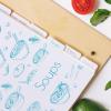 Enjoy The Wood Dividers for Recipe Book – Set of 7 Cardboard Dividers for Notebook in Rustic Design – Additions for Recipe Book (A5)(A4)