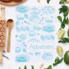 Enjoy The Wood Dividers for Recipe Book – Set of 7 Cardboard Dividers for Notebook in Rustic Design – Additions for Recipe Book (A5)(A6)