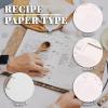 Enjoy The Wood Extra Set of Recipe Paper – Recipe Pages for Notebook in Elegant and Sleek Design – Additions for Recipe Book (A5)(A4)