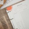 Enjoy The Wood Extra Set of Recipe Paper – Recipe Pages for Notebook in Elegant and Sleek Design – Additions for Recipe Book (A5)(A5)