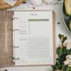 Enjoy The Wood Extra Set of Recipe Paper – Recipe Pages for Notebook in Elegant and Sleek Design – Additions for Recipe Book (A5)(A6)