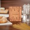 Enjoy The Wood Wooden Blank Recipe Book Binder – Personalized Recipe Notebook – Family Cookbook Journal Custom Sketchbook To Write In Organizer Medium (A5), Lines(Large (A4))