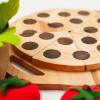 Pizza Kitchen Toy Wooden Pretend Play Pizza Birthday Gift for Kids Child Montessori Toys For Toddler Cooking Toys Playroom Decor Birthday Baby Gift Neutral Room Kids Gift 2nd 3rd (Just pizza)(Pizza with tray)