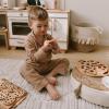 Pizza Kitchen Toy Wooden Pretend Play Pizza Birthday Gift for Kids Child Montessori Toys For Toddler Cooking Toys Playroom Decor Birthday Baby Gift Neutral Room Kids Gift 2nd 3rd (Just pizza)(Just pizza)