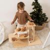 Wooden Cars for Toddlers 1-3 Wooden Cars for Baby Wooden Car Set Wooden Trucks for Toddlers 1-3 Montessori Cars Wooden School Bus Toy Wood Cars for Toddlers 1-3
