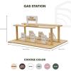 Wooden Gas Station Toy for Toddlers Toy Gas Station Accessory for Toy Car Garage Toy Gas Pump for Kids Games With Little Tikes Car Addition for Toy Parking Garage by EnjoyTheWood (Light)(Light)