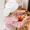 Wooden Play Kitchen Dishes Montessori Tools Pretend Play Kitchen Dishes Set for Kids Toys Cutting Board Toddler Utensils Wooden Christmas Birthday Gift (Dishes Set For 2)(Dishes & Cutting Set For 4)
