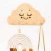 Wooden Wall Hanger Nursery Wall Decor Stylish and Functional Wall Hooks for Clothes and Accessories Baby Room Art Toddler Birthday Gift Kids Playroom (Mountains)(Cloud)