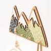 Wooden Wall Hanger Nursery Wall Decor Stylish and Functional Wall Hooks for Clothes and Accessories Baby Room Art Toddler Birthday Gift Kids Playroom (Mountains)(Mountains)