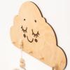 Wooden Wall Hanger Nursery Wall Decor Stylish and Functional Wall Hooks for Clothes and Accessories Baby Room Art Toddler Birthday Gift Kids Playroom (Mountains)(Cloud)