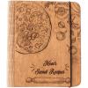 Enjoy The Wood Customizable Recipe Binder – Personalized Wooden Recipe Book Organizer – Blank Cookbook to Write in Your Own Recipes – Make Your Own Cookbook Cooking Binder (Fruits)(Pizza)